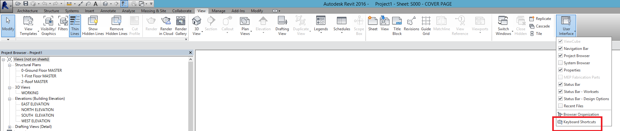 Revit Keyboard Shortcuts - KeyboardShotcuts_View tab
