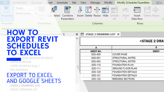 Import Excel Into Revit